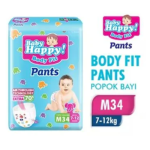 Popok Bayi Baby Happy Fit Pants S40 | M32 | L28 - POPOK BHP L28