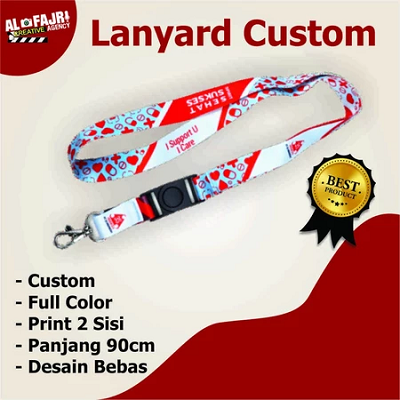 Tali Lanyard Custom | Tali Id Card Custom Satuan