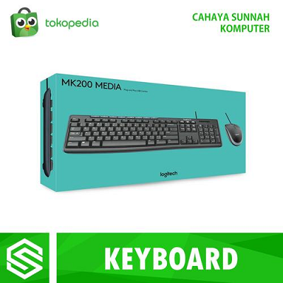 Keyboard Mouse Logitech MK200 USB