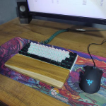 Wrist rest | wrist pad | sandaran tangan | arm rest | bisa custom - Jati, 60%