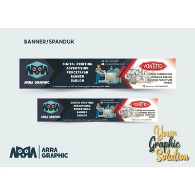 Banner | Flexy Cina 280gsm | Flexy Korea 380gsm