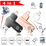 1TB 3 in 1 OTG Flash Drive Metal High Speed USB3.0 U Disk Pendrive for Android IP