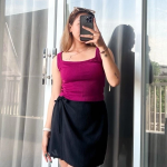 Tanktop Summer Kotak Atasan Crop Top Stretch Rib Ribbed Knit