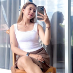 Tanktop Summer Kotak Atasan Crop Top Stretch Rib Ribbed Knit