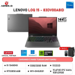 LENOVO LOQ 15 I5 13450HX RTX3050 6GB/ 20GB 512GB W11+OHS 15.6FHD 144HZ 100SRGB 4ZRGB (BOX MOU) 2Y+ADP GRY -A8ID