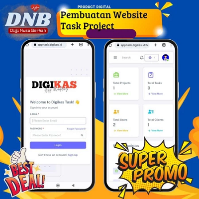 Pembuatan website Task Management - Digikas Task
