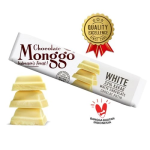 White Chocolate Monggo 40g | Cokelat Putih | Coklat Camilan Snack Bar - White