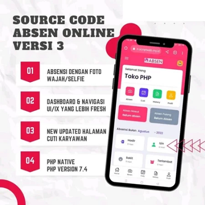 SOURCE CODE ABSENSI V3 | APLIKASI ABSENSI V3