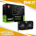 VGA MSI GeForce RTX 4060 VENTUS 2X BLACK 8G OC 8GB GDDR6