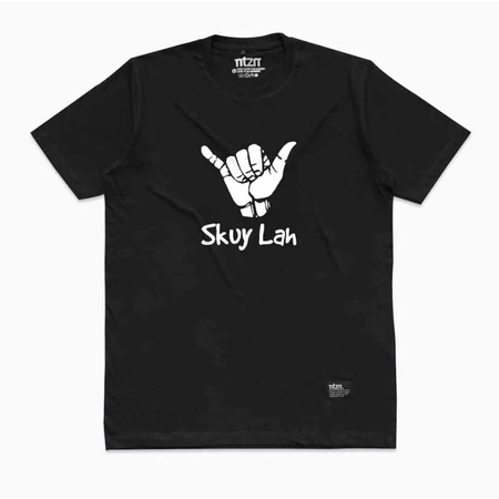 KAOS SKUY LAH SABLON CUSTOM COTTON COMBED 30S ATASAN PRIA DEWASA - RAYS