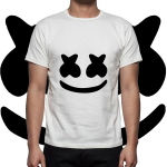 Kaos dj marshmello logo, kaos band, kaos distro, t shirt