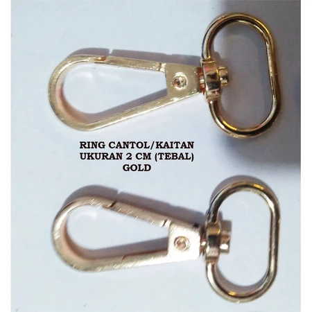 AKSESORIS TAS - KAITAN/RING CANTOL UKURAN 2 CM (TEBAL)