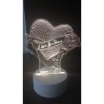 Lampu Hiasan LED Grafir Custom Akrilik