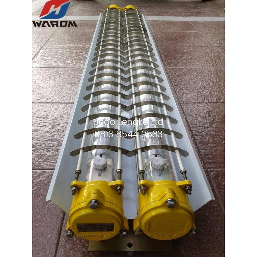 Lampu TL Explosion Proof Fluorescent Light 2x36W HRY52-36x2X WAROM