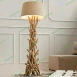 standing lamp kayu antik