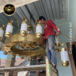 Replika lampu nabawi / lampu hias masjid ukuran 2 meter