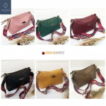 TAS WANITA - FS. 2 RUANG BAHAN KULIT SINTETIS / LETHER PU - UKURAN : P28 X L9 X T17 CM