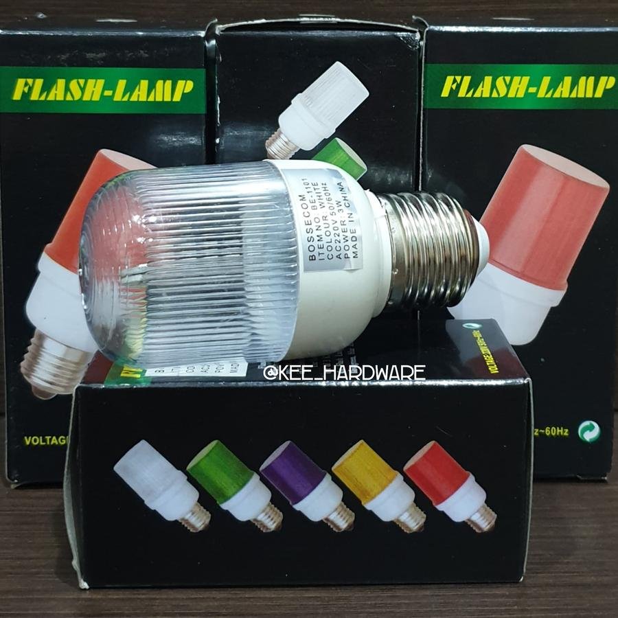 Flash Lamp/ Lampu blitz/ Lampu kedip LED 3watt E27