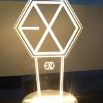 Lampu Hiasan KPOP LED 3D Nama Custom Akrilik 3MM