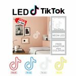 Lampu Tiktok Neon Sign LED Flex Light Lampu - Merah