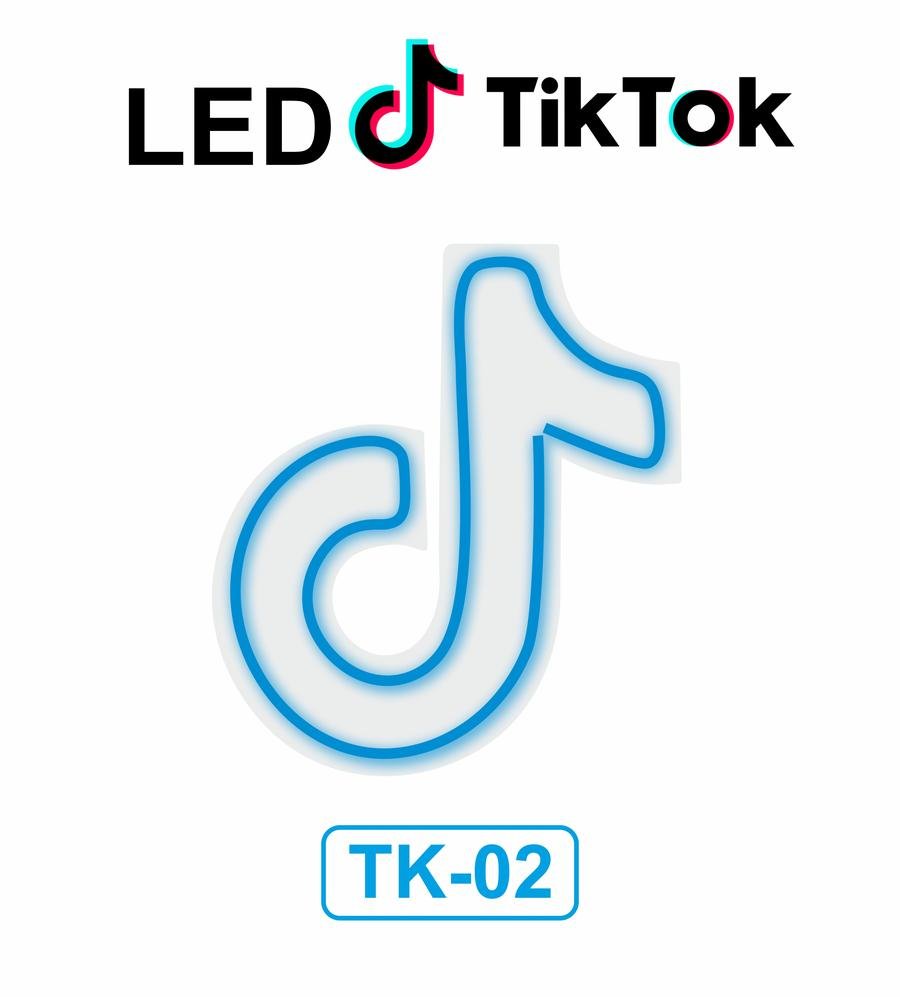 Lampu Tiktok Neon Sign LED Flex Light Lampu - Merah