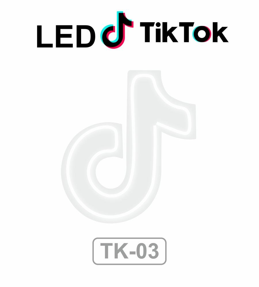 Lampu Tiktok Neon Sign LED Flex Light Lampu - Merah