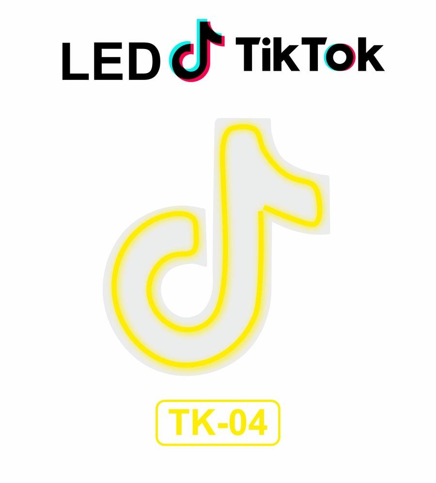Lampu Tiktok Neon Sign LED Flex Light Lampu - Merah