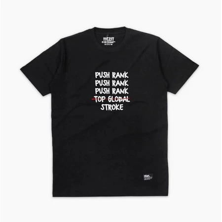 Kaos Push Rank Top Global Stroke Atasan Pria Dewasa Coton combed 30s Nyaman Tebal Halus