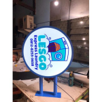 Neonbox Acrylik uk. 60 cm ( 2 SISI) BRAKET (bebas custom warna frame)
