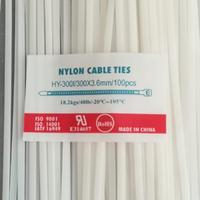NYLON KABEL TIES UK. 300 x 3.6 mm (30cm 300mm 3.6mm) 100 pcs/pack