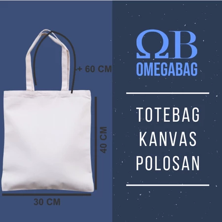 TOTE BAG POLOS KANVAS PREMIUM 30x40