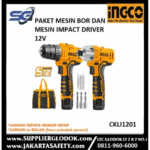 INGCO - Paket Mesin Bor dan Mesin Impact driver 12V - CKLI1201
