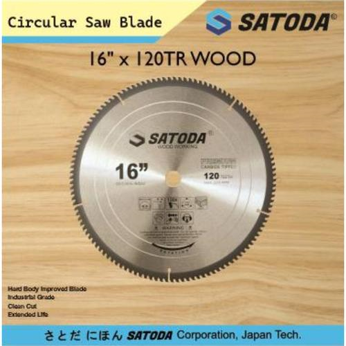 Mata Gergaji Kayu 16 Inch x 120T Satoda Japan Tech Circular Saw Blade