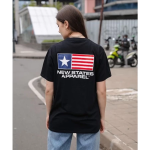 Kaos custom foto/tulisan/logo new states apparel import