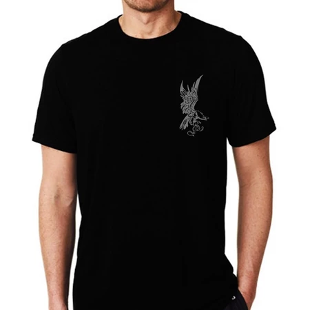 Kaos Eagles And Snake Outdoor Tees Atasan Pria Dewasa Coton combed 30s Nyaman Tebal Halus