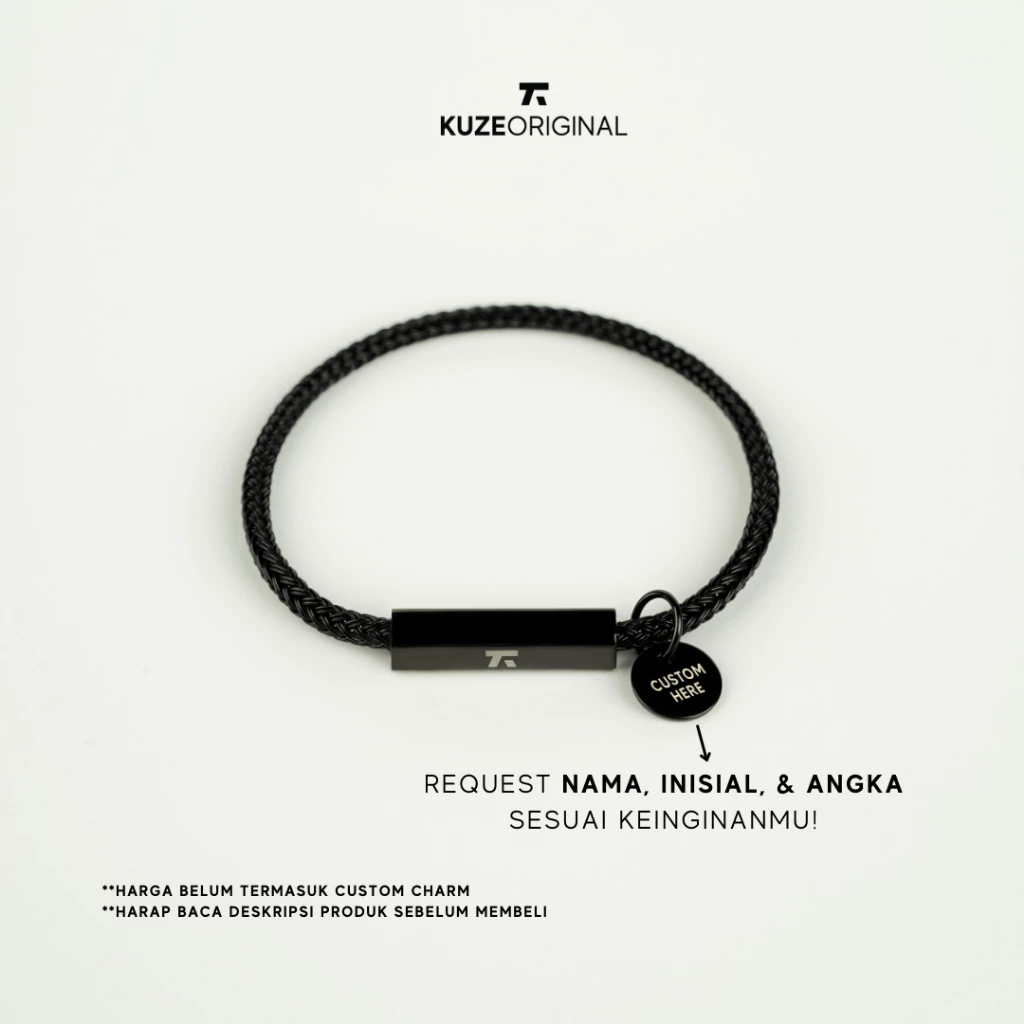 Kuze Original Gelang 316L Stainless Steel Anti Karat Simple Minimalis - Berkley Bracelet