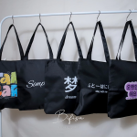 Tas Tote Bag Semi Kanvas Resleting Motif Baru Kekinian Totebag Canvas Tas Selempang