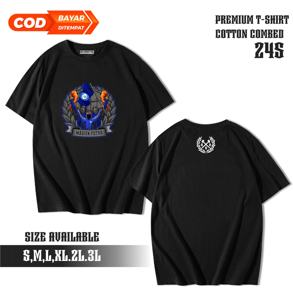 T -shirt - Tshirt Supporter Official Soccer Madiun Putra FC