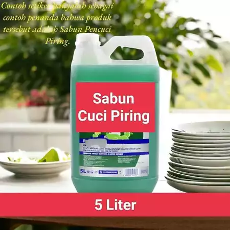 Sabun Cuci Piring 5 Liter Jeruk & Strawbery non stiker