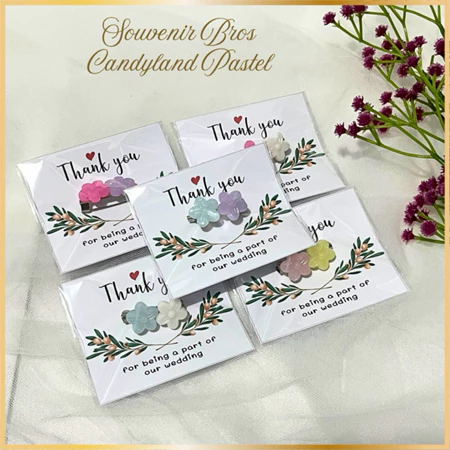 Souvenir Nikah Bros Pin Hijab Candyland Pastel/Sofenir Wedding Pernikahan Tuspin Hijab Murah Aestetic Lucu Bermanfaat