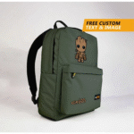 Tas Ransel Custom Nama Gambar Logo - Tas Kerja Kuliah Kerja Sekolah - Guanine Backpack - Hijau Army - MYDNA