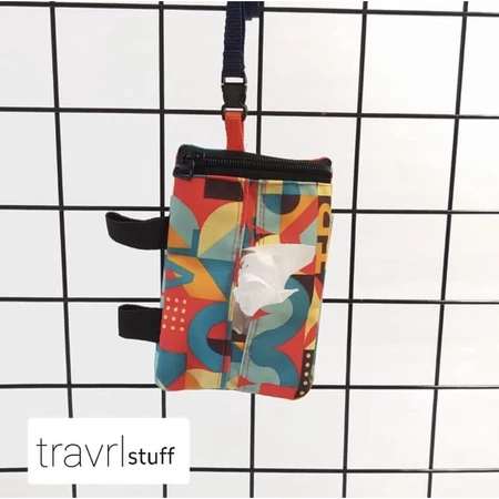tempat tisu mini travel 3in1 tempat masker & hand sanitizer