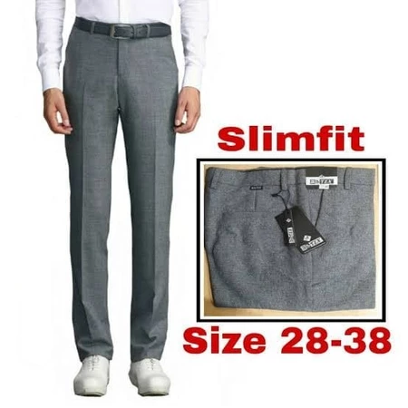 laris -PROMO Celana Kerja Pria Slim Fit bahan Wool - Celana Formal Pria wool