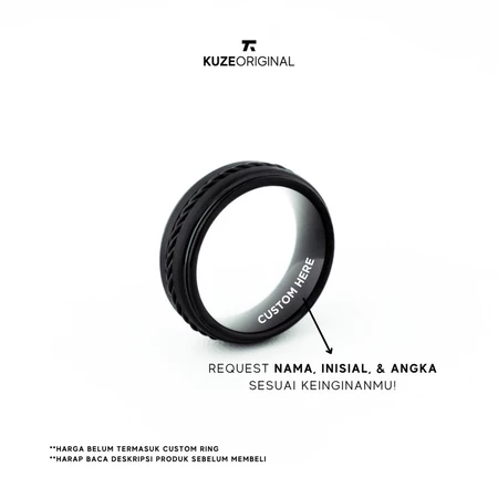 Kuze Original Cincin Tungsten / Ring - Ragnar