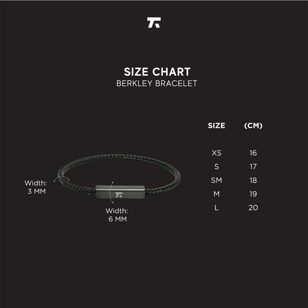 Kuze Original Gelang 316L Stainless Steel Anti Karat Simple Minimalis - Berkley Bracelet