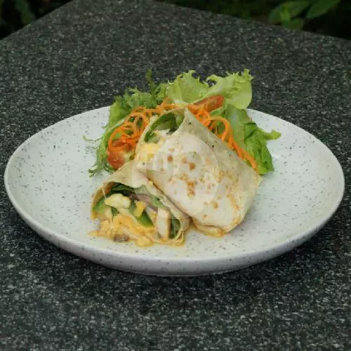 Brekkie Burrito And Garden Salad