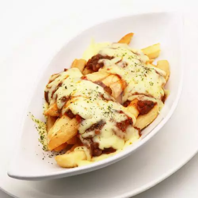 French Fries With Bolognese