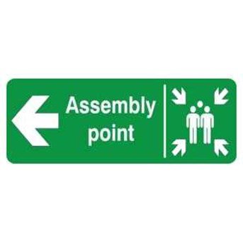 Assembly Point Kiri 100 x 250 mm, Safety Sign