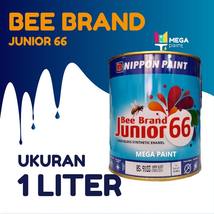CAT KAYU DAN BESI BEE BRAND JUNIOR 66 NIPPON PAINT 1 LITER
