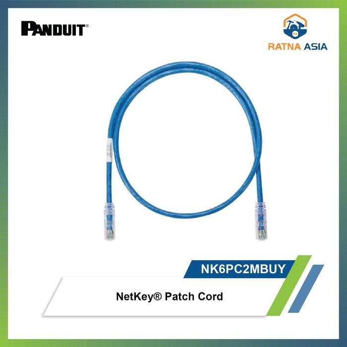 Kabel LAN UTP Panduit NetKey Patch Cord 2 Meter Warna Biru
